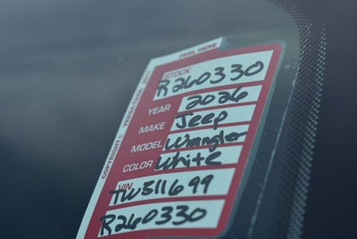 2026 Jeep Wrangler Sport S
