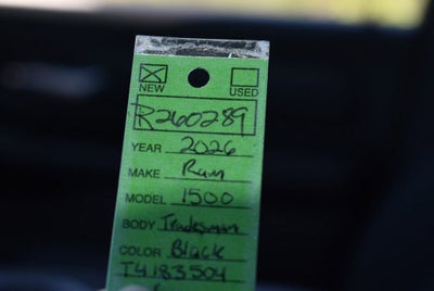 2026 RAM 1500 Tradesman