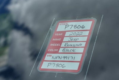2022 Jeep Renegade Altitude